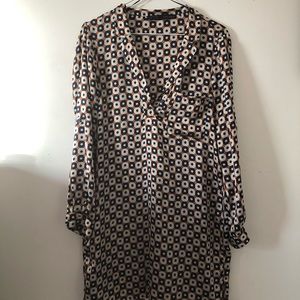 Pattern Silk Dress